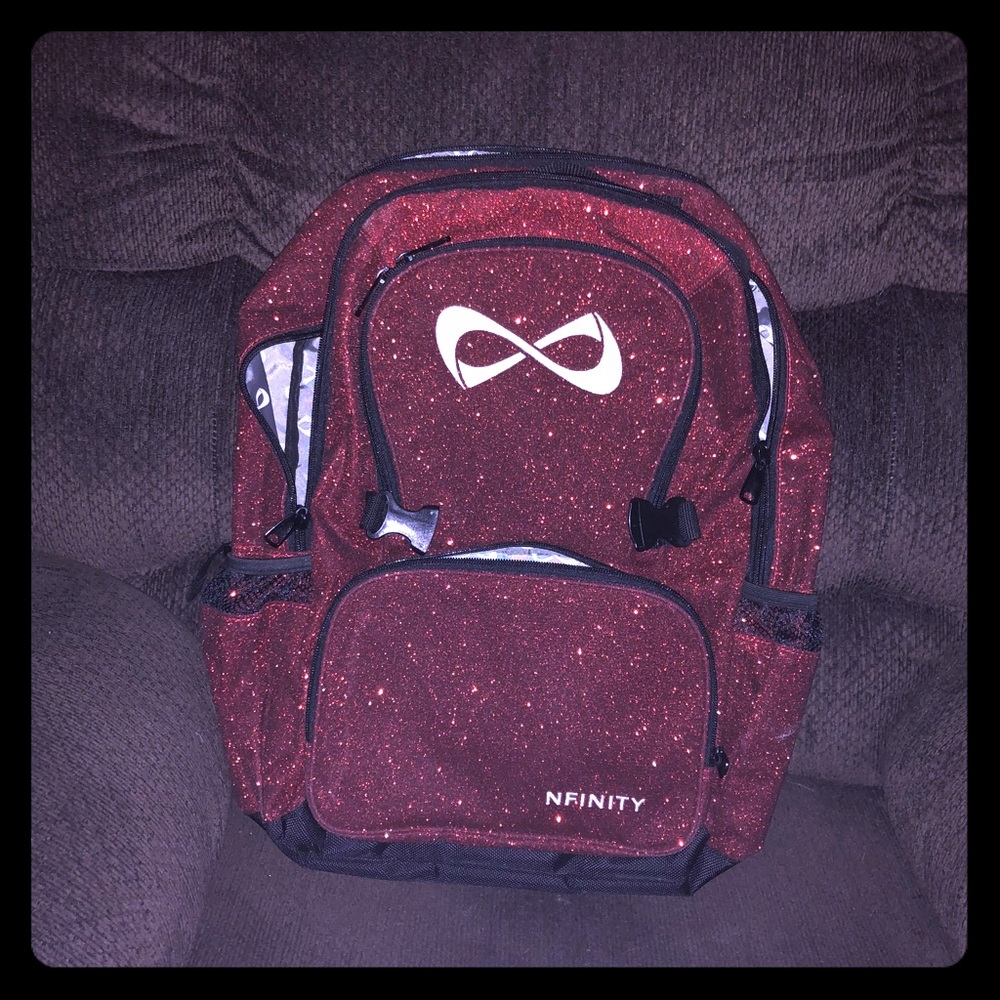 Nfinity Red Glitter Backpack
